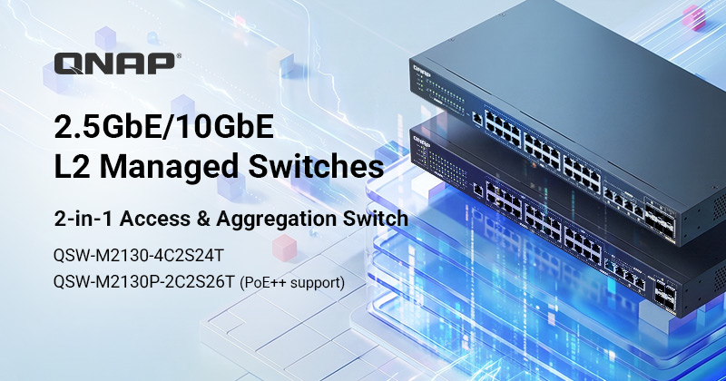 QNAP wprowadza na rynek przełączniki QSW 2000 2,5 GbE/10 GbE zarządzalne w warstwie 2 QNAP wprowadza na rynek przełączniki QSW 2000 2,5 GbE/10 GbE zarządzalne w warstwie 2
