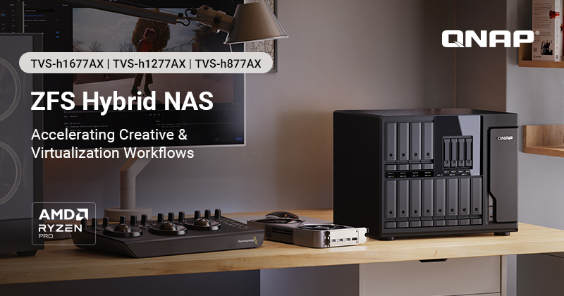 QNAP prezentuje serwer ZFS NAS TVS-hx77AX z obsługą NFS over RDMA dla obciążeń AI